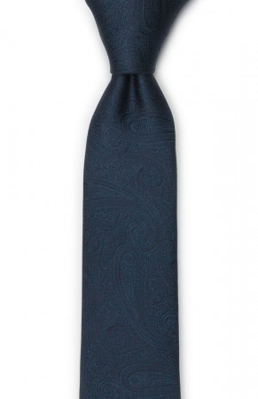 ORNATE Dark blue cravate slim