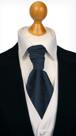 ORNATE Dark blue lavallière pré-noué