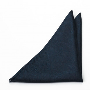 ORNATE Dark blue pochette de costume