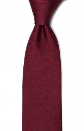 ORNATE Dark red cravate classique