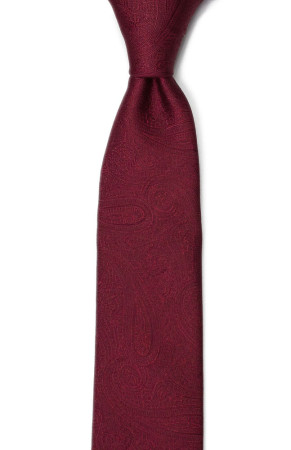 ORNATE Dark red cravate pour enfant medium