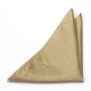 ORNATE Gold pochette de costume
