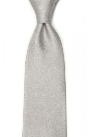 ORNATE Silver cravate classique