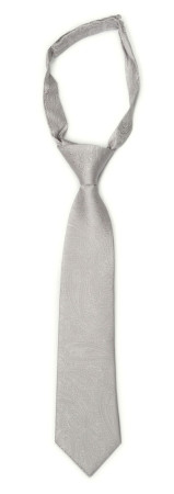 ORNATE Silver petite cravate enfant pré-nouée