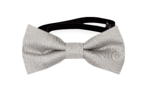 ORNATE Silver nœud papillon bébé