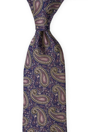 PHULKARI Dark purple cravate