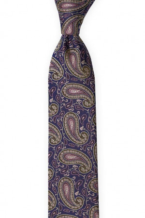 PHULKARI Dark purple cravate slim