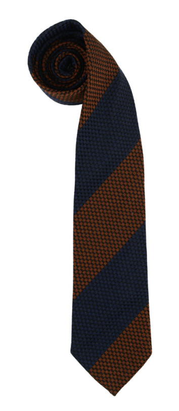 Cravate TigerTie à Rayures - 100% Polyester, Coupe Classique, Longueur 150 Cm, Passantino Couleur Assortie