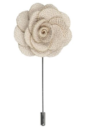 Rose beige épinglette