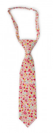 ROSERIDDLER Pink petite cravate enfant pré-nouée