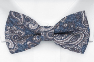 RUVIDO Denim blue nœud papillon