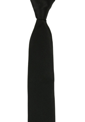 SATIN BLACK cravate pour enfant medium