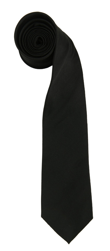 Cravate Noire Satinée Avec élastique – Classique Et Pratique – Neuf Sous Emballage