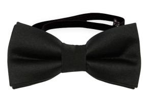 SATIN BLACK nœud papillon bébé