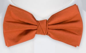 SATIN BRICK nœud papillon pré-noué