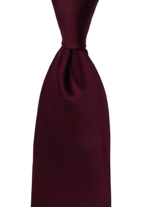 SATIN BURGUNDY cravate