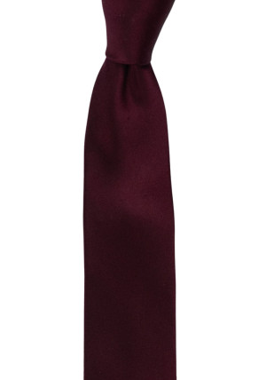 SATIN BURGUNDY cravate pour enfant medium