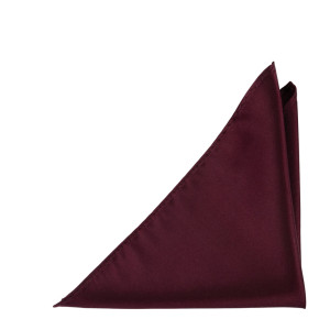 SATIN BURGUNDY pochette de costume