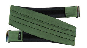 SATIN DARK SAGE ceinture de smoking