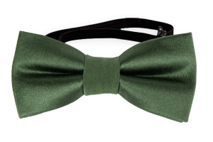 SATIN DARK SAGE nœud papillon bébé