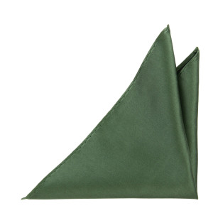 SATIN DARK SAGE pochette de costume