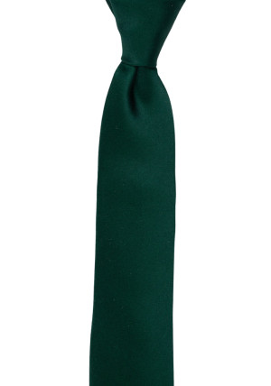 SATIN FOREST GREEN cravate pour enfant medium