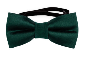 SATIN FOREST GREEN nœud papillon bébé
