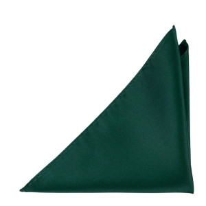 SATIN FOREST GREEN pochette de costume