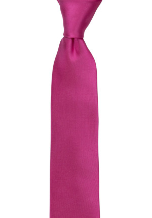 SATIN HOT PINK cravate pour enfant medium