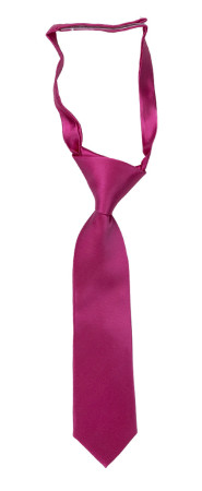 SATIN HOT PINK petite cravate enfant pré-nouée