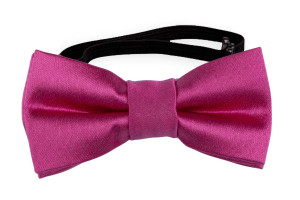 SATIN HOT PINK nœud papillon bébé