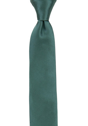 SATIN JUNIPER GREEN cravate pour enfant medium