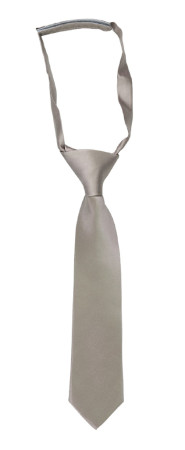 SATIN LATTE petite cravate enfant pré-nouée