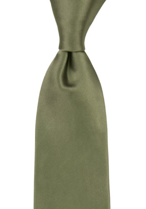 SATIN MOSS GREEN cravate