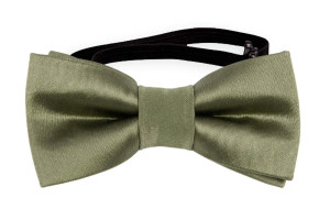 SATIN MOSS GREEN nœud papillon bébé