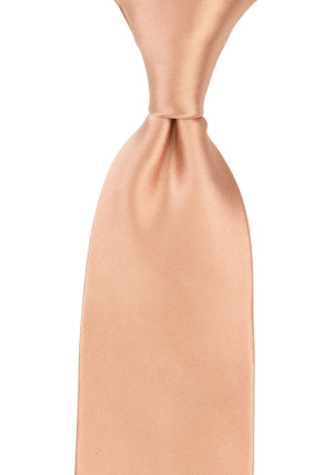 Satin Peach Pink cravate