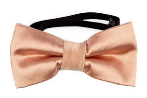 Satin Peach Pink nœud papillon bébé