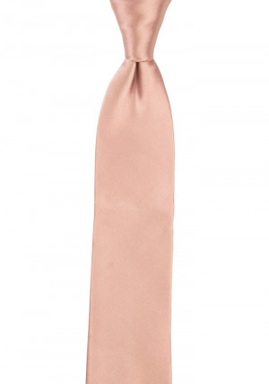 Satin Pearl Pink cravate slim