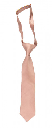 Satin Pearl Pink petite cravate enfant pré-nouée