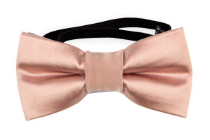 Satin Pearl Pink nœud papillon bébé