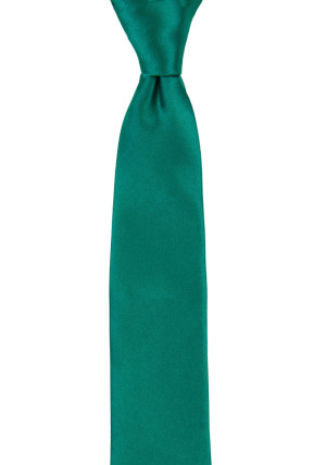 SATIN PERSIAN GREEN cravate pour enfant medium