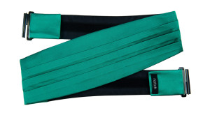 SATIN PERSIAN GREEN ceinture de smoking