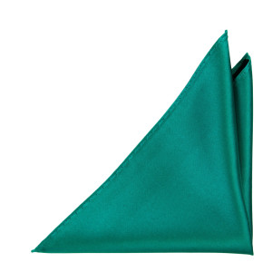 SATIN PERSIAN GREEN pochette de costume