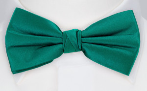 SATIN PERSIAN GREEN nœud papillon pré-noué
