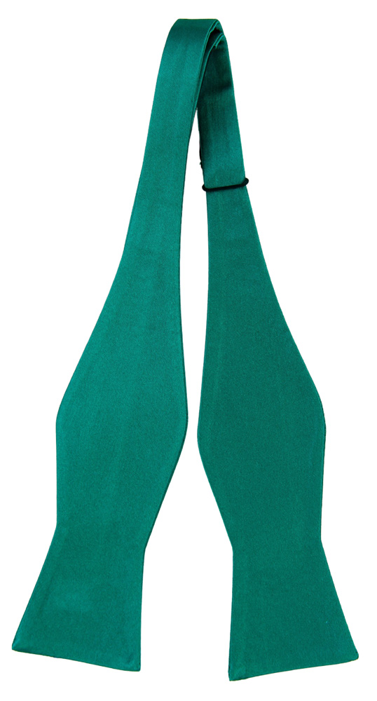 SATIN PERSIAN GREEN nœud papillon à nouer