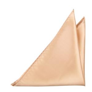 Satin Powder Peach pochette de costume