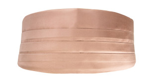 Satin Rose Gold ceinture de smoking