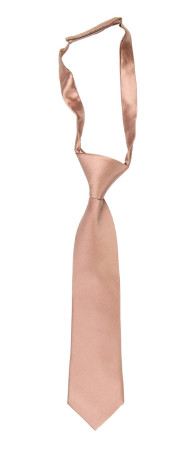 Satin Rose Gold petite cravate enfant pré-nouée