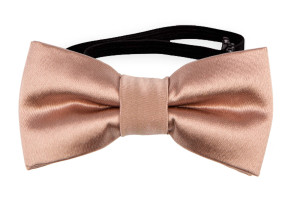 Satin Rose Gold nœud papillon bébé