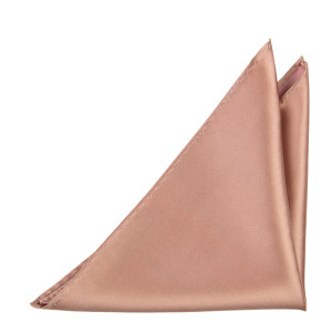 Satin Rose Gold pochette de costume